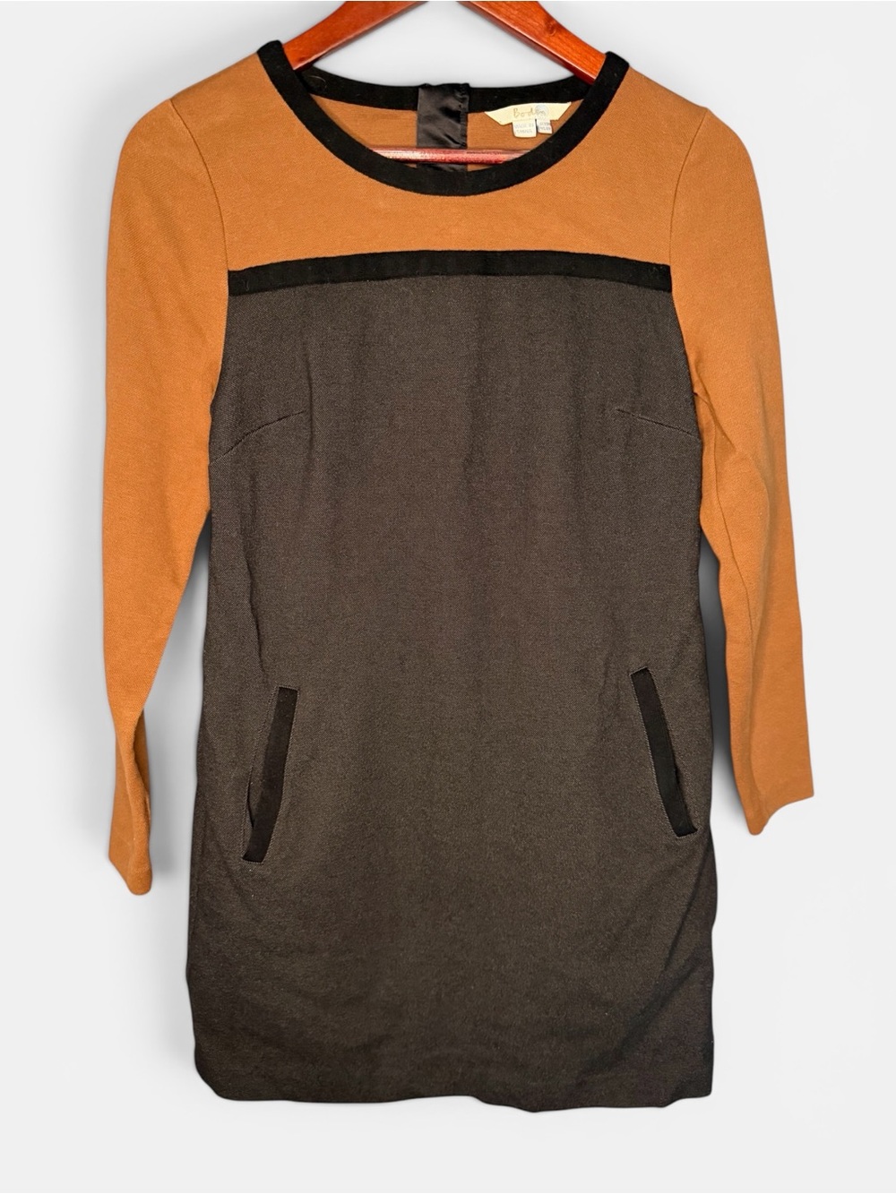 Boden Colorblock Tunic Shift Dress Workwear Minimalist | Size 6R